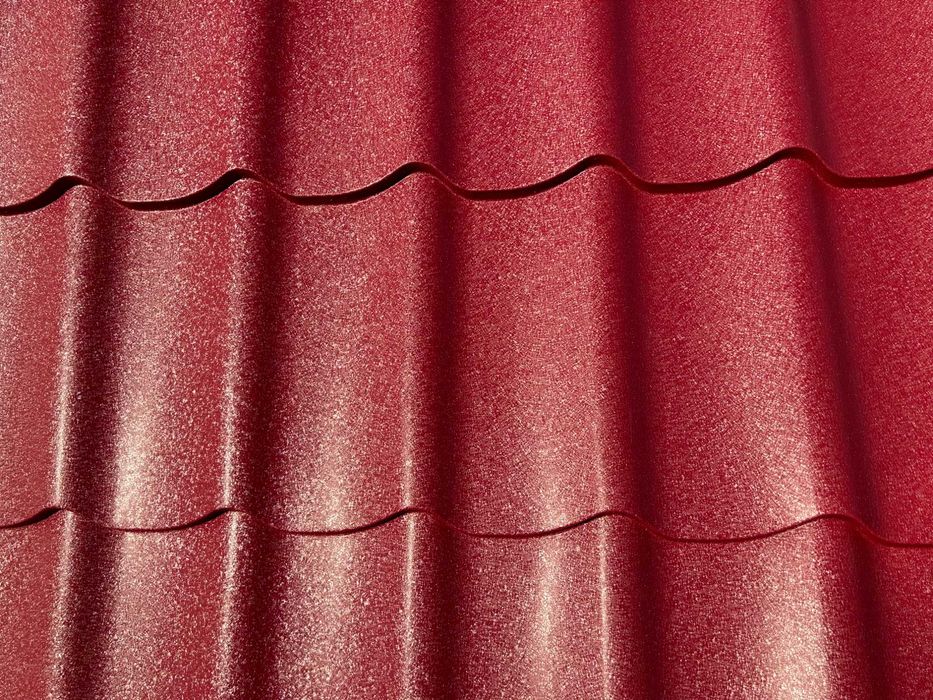 Tabla tip tigla Ral 8017 Mat 0,46 mm