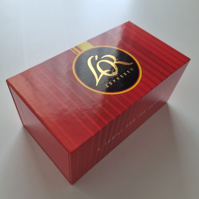 Комплект нови 2 брандирани чаши за кафе Lor