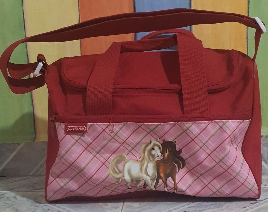 Ергономична раница за училище за момиче със спортен сак и несесер-Herl