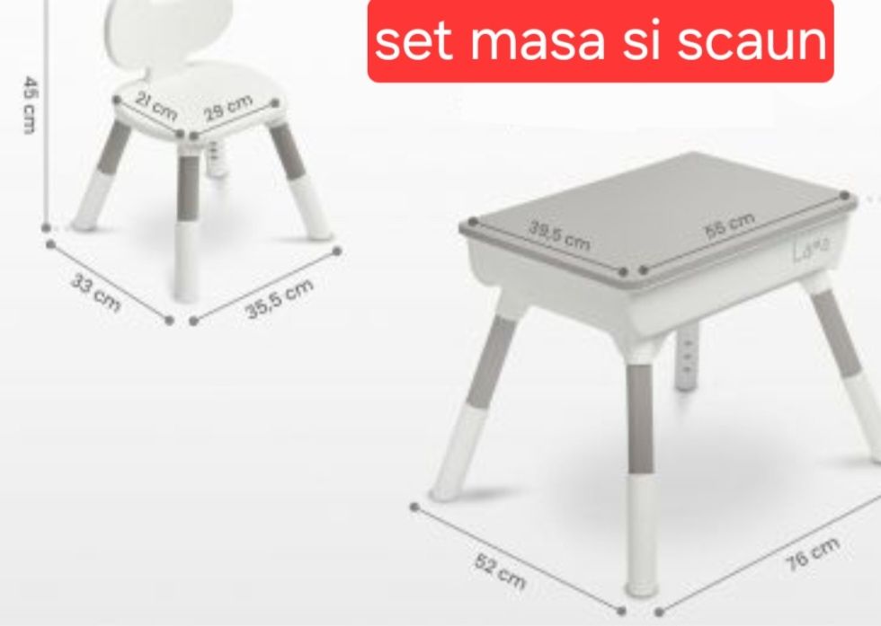 Set masa si scaun copii