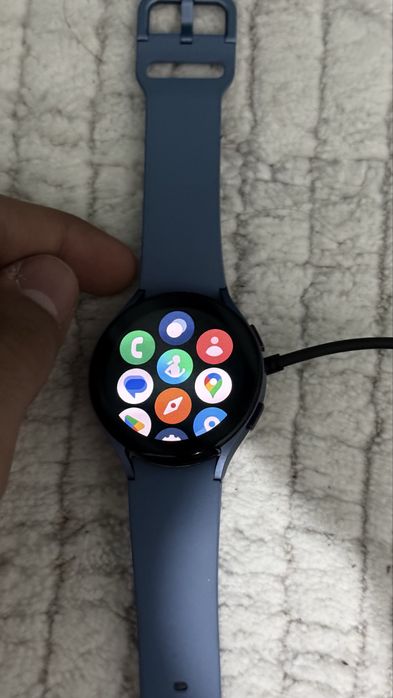 Samsung Watch 5 44мм синий ремешок