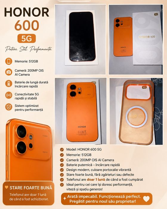 Honor 600 Foarte Întreținut