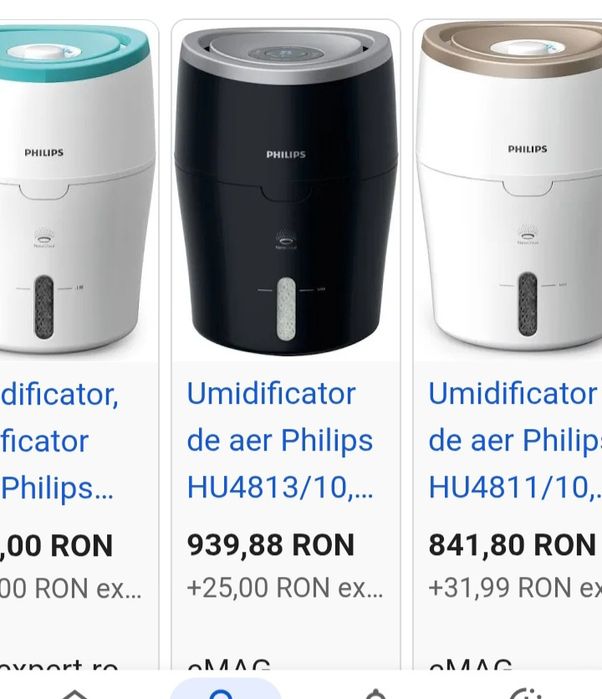 Umidificator/purificator aer  Philips