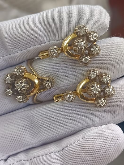 750 проба СССР, Бриллианты