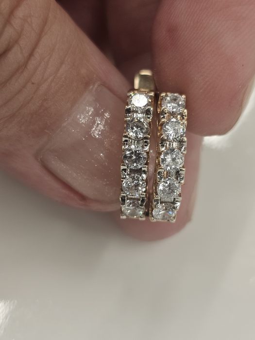 Дорожка серьги 585проба