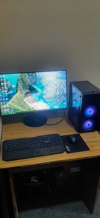 i5-9500 + RX470 4gb + 8gb OZU + 120gb SSD Budget Gaming mini RGB PC!