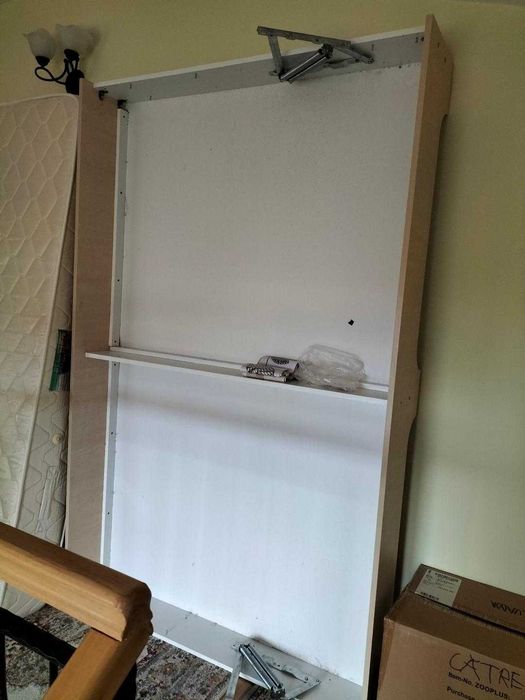 Pat cu saltea și ladă de depozitare 120 x 200 cm