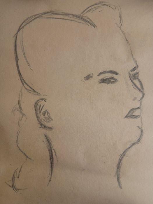 Portret Femeie Schițat