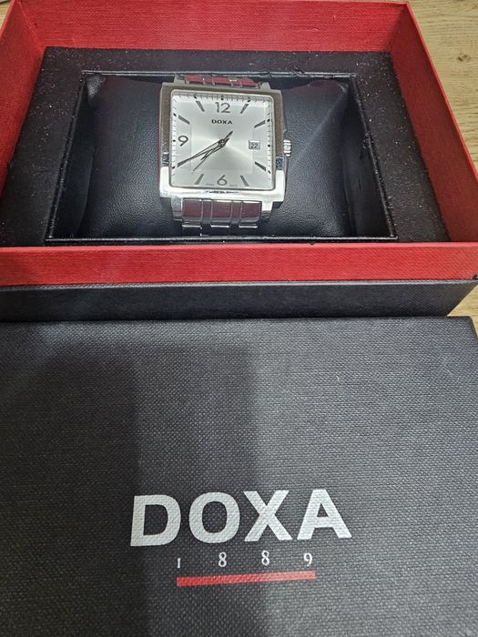 Vând ceas Doxa Quadro II 2 , Ronda quartz, Safir, curea otel 316L