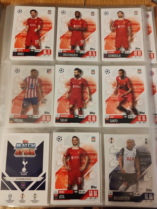 Album Match Attax 24/25 UCL completat partial 173 Topps rare limited edition
