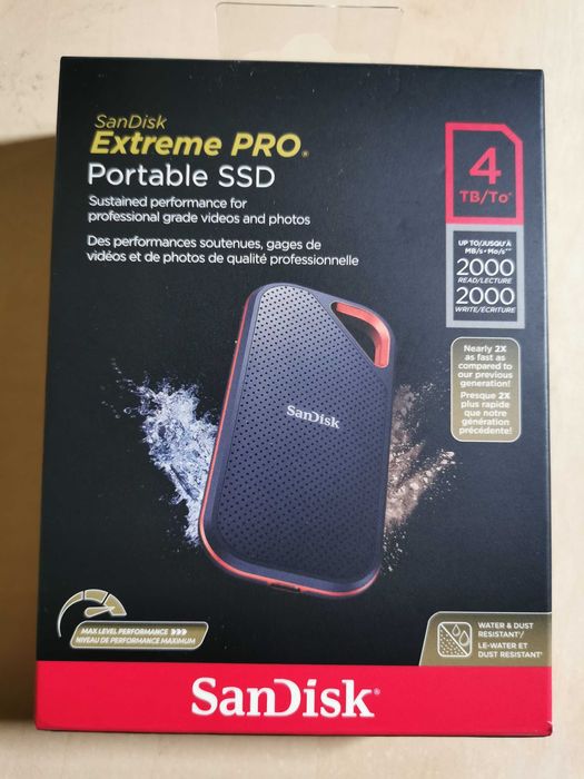 Ssd portabil Sandisk Extreme 2TB si Sandisk Extreme Pro 4TB,sigilat