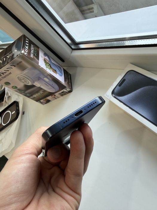 Iphone 15pro Blue Titanium