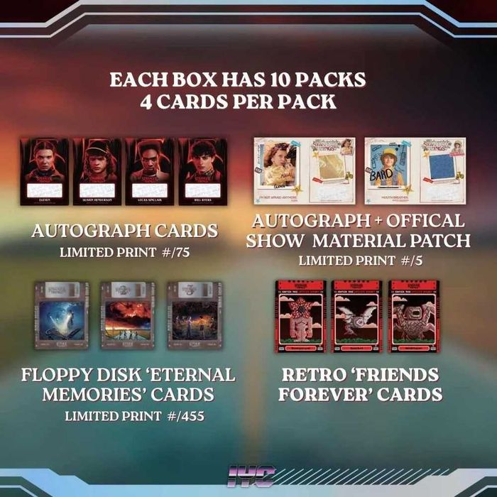 Кутия с карти Stranger Things - Offical TCG: Retro WUSTYLE