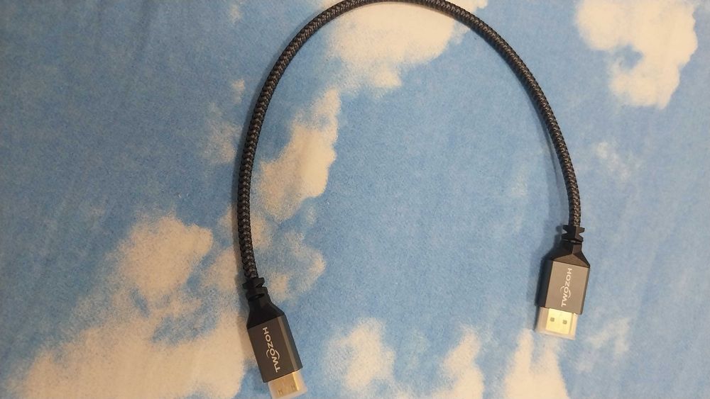 Cablu HDMI 4K Twozoh, 30 cm, de mare viteză, 60Hz, 18Gbps, cablu