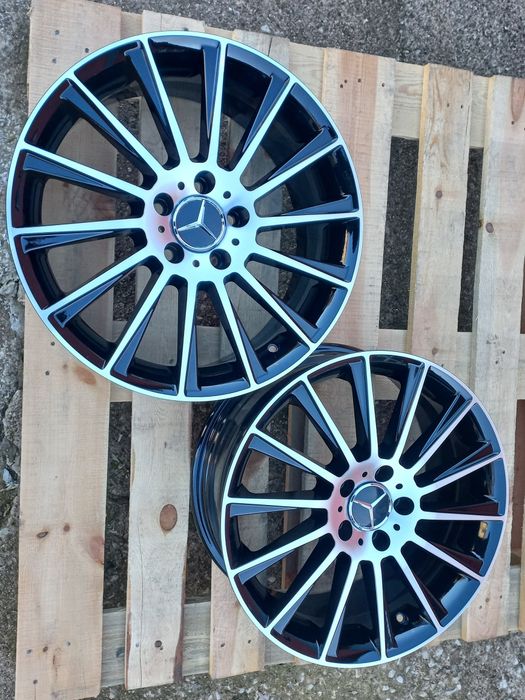 18"Мерцедес ///AMG 7.5ж ет35 A B C CLA GLA GLB Black Polish