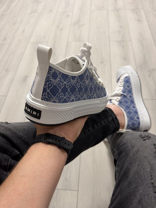 Sneakersi/Tenisi Barbati Amiri Albastru & Alb!