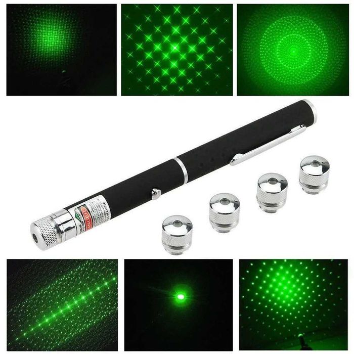 Laser pointer verde cu 4 capete