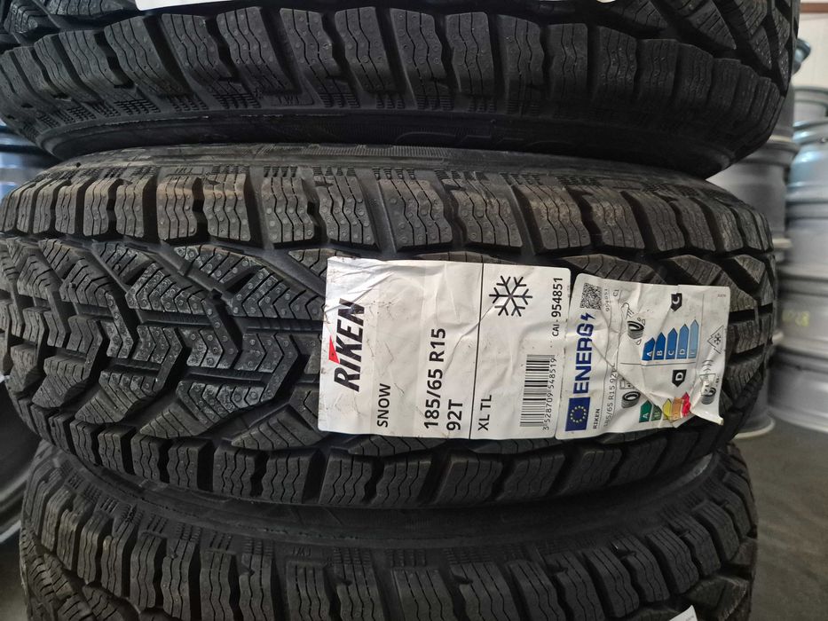 4 Anvelope M+S IARNA - 185/65/15 92T XL - RIKEN Snow - NOI - DOT 2025 !