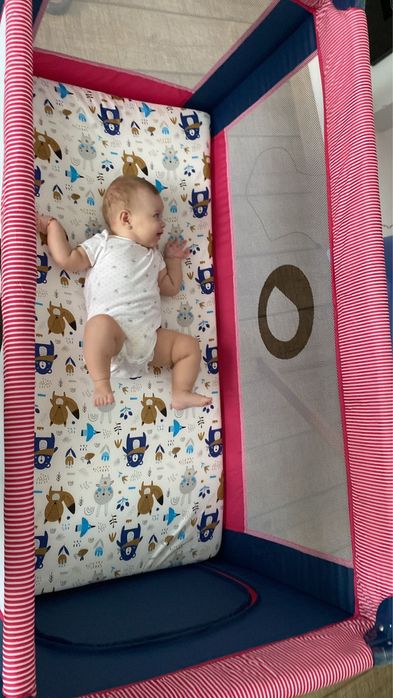 Vand patut 120x60 si saltea de spuma