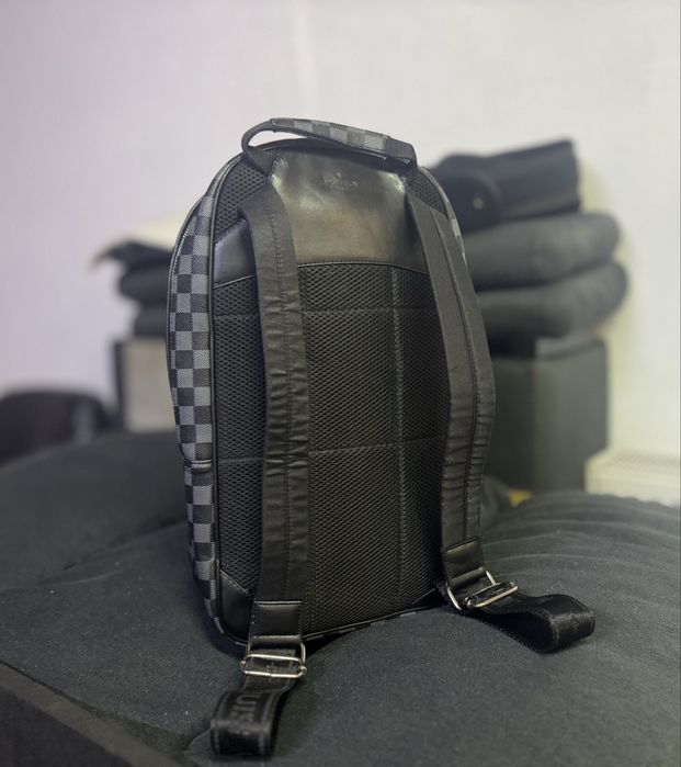 Louis Vuitton Michael Backpack Damier Graphite Black