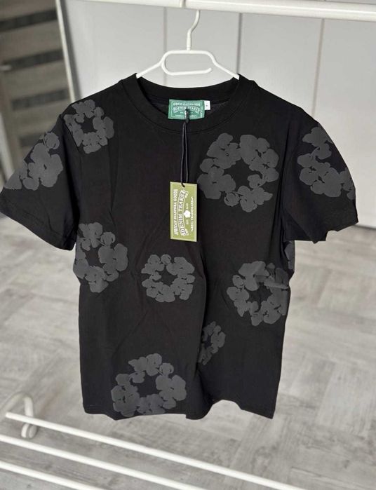 Tricou Denim Tears off white Amiri essentials