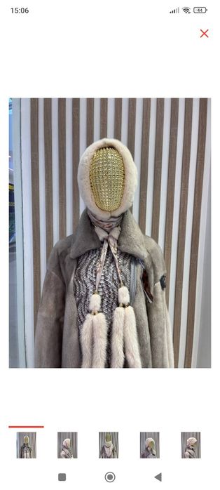 Натуральная норковая косынка