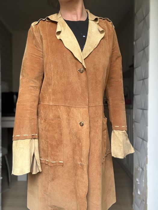 Palton Vintage piele întoarsă