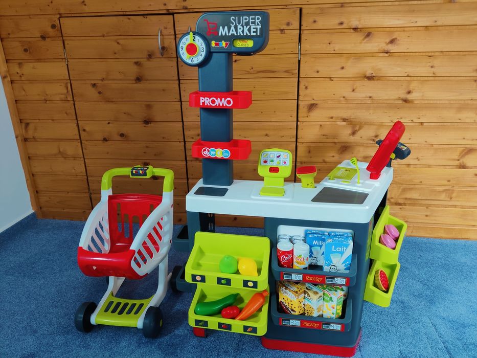 Supermarket Smoby cu carucior si  accesorii, 3+ ani
