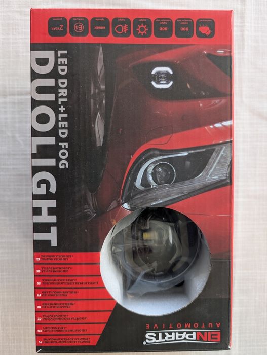 Фарове дневни / мъгла DRL/Fog LED универсални Duolight DL38  90mm нови