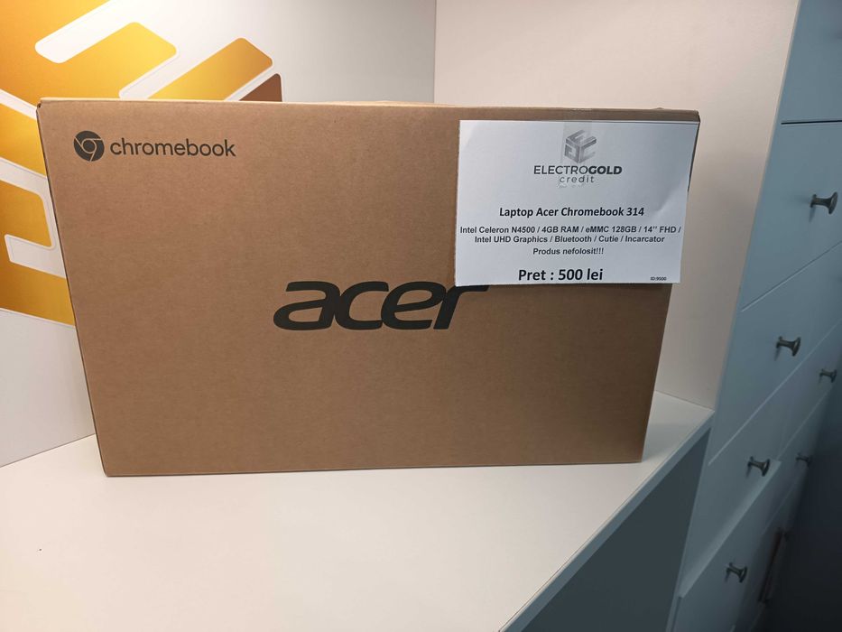 Acer ChromeBook 314 Celeron N4500/4GB RAM/eMMC 128GB/14'' Full HD/Nou!