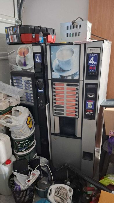 Ocazie 2 automate boabe Necta KIKKO max si ry, revizonate + sisteme plata si LICHIDARE STOC PIESE
