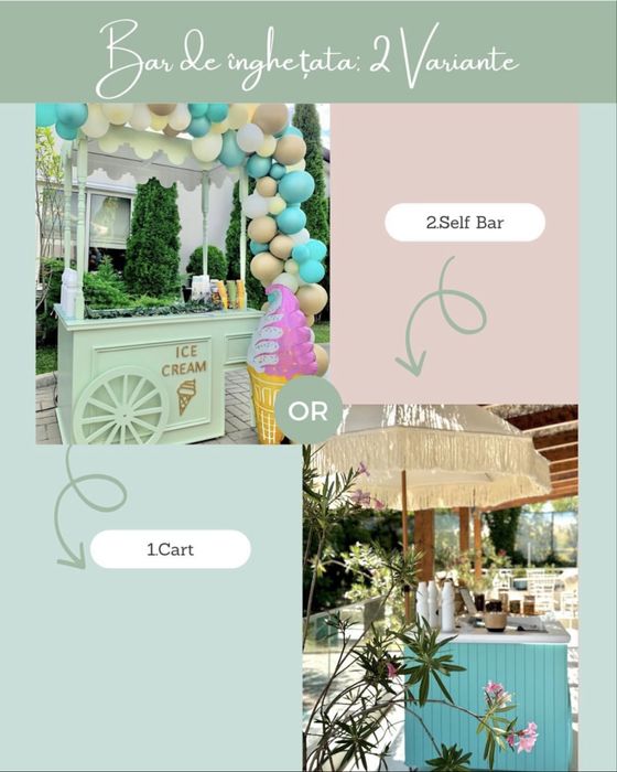 Ice Cream Bar pentru evenimente