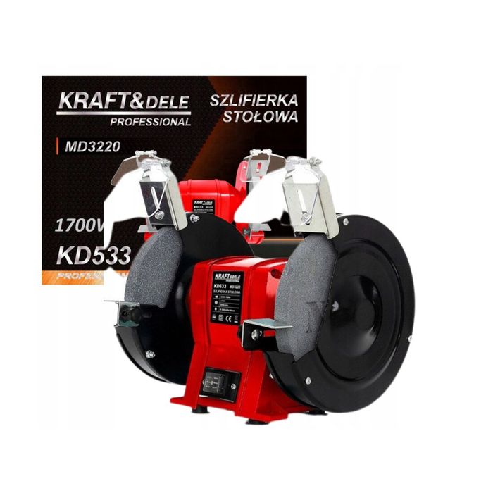 Polizor de banc cu 2 pietre, 2950 rpm, 200 mm, prelucrare uscata