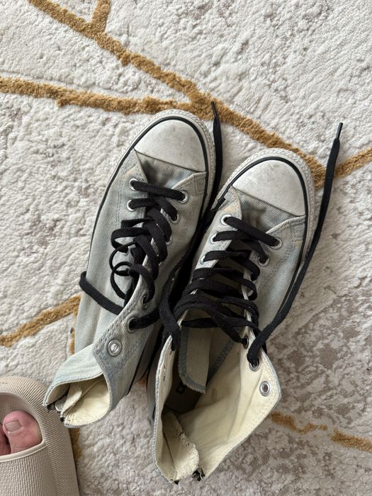 Adidasi Converse gheata denim blug washed