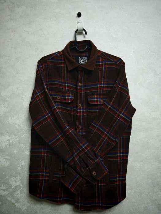 Мужская фланелевая рубашка в клетку