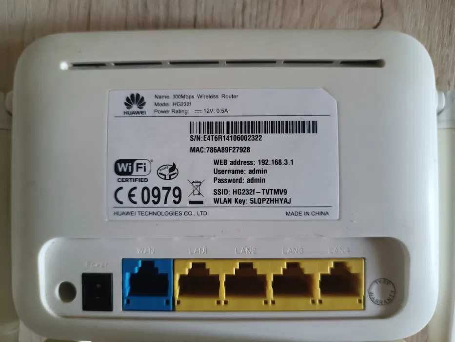 router huawei hg232f