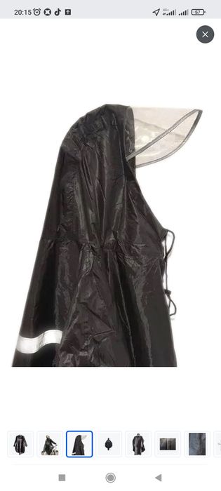 Дождевик пончо с козырьком