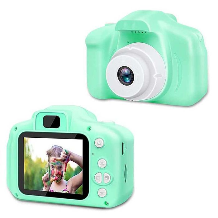 Детски фотоапарат STELS W390 с 16GB карта, Селфи, Full HD видео, Игри