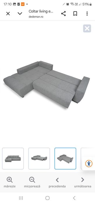 Coltar living extensibil pe dreapta Negociabil!