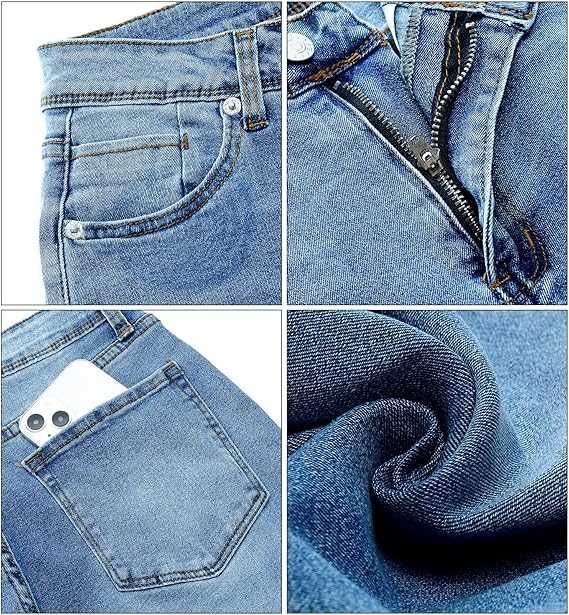 Blugi dama skinny talie inalta stretch jeggings slim fit modelator denim casual modern