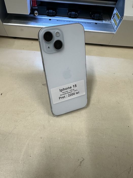 Iphone 15 / 128 gb / 100% baterie / impecabil ca nou! Garantie