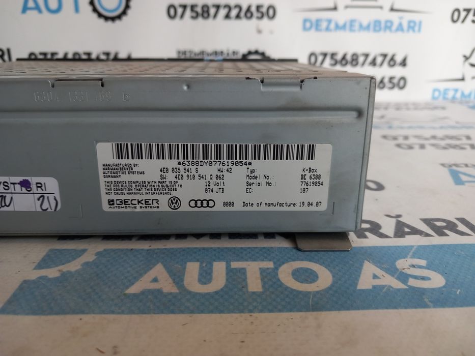 Modul radio Audi Q7 4L