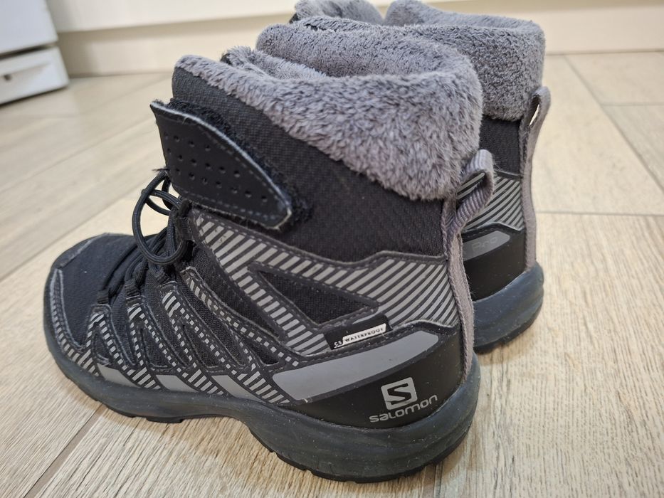Детски Зимни Обувки Salomon Shoes Xa Pro V8 Winter Cswp J Black/Phan