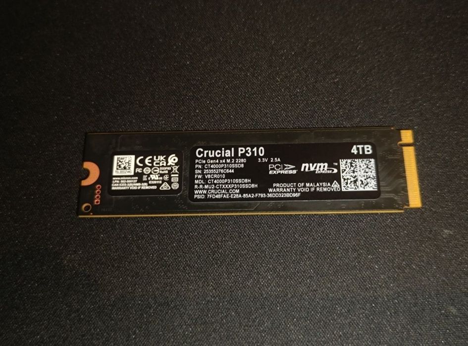 SSD Crucial 4TB NOI 0 ore