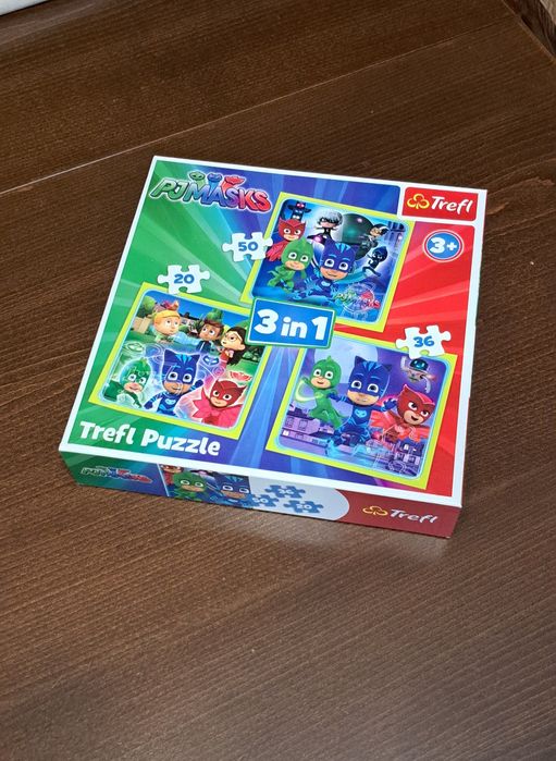 Пъзели: Джурасик парк, Хари Потър, Цирк,PJ masks, Щастливият Бинг