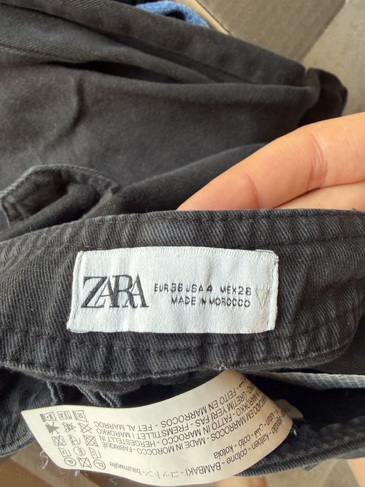 Комплект Zara – черен топ и карго панталон