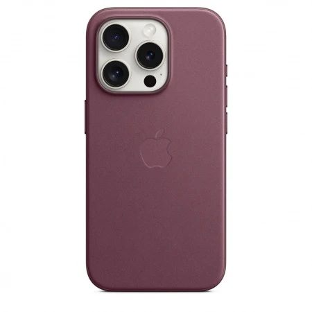 Husa iPhone 15 Pro Leather Apple Mulberry