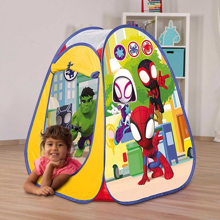 Детска палатка pop up Frozen Spidey Gabby DollHouse с чанта 3 вида