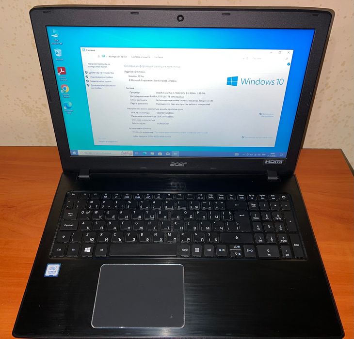 Лаптоп Acer Intel Core i3-7020