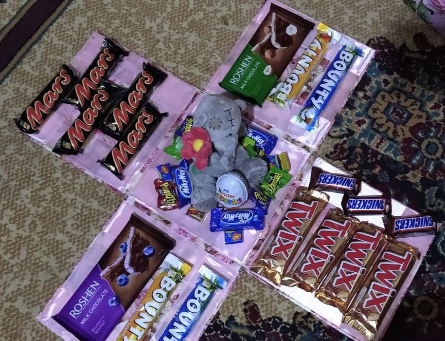 Шоколадные боксы на заказ разных размеров